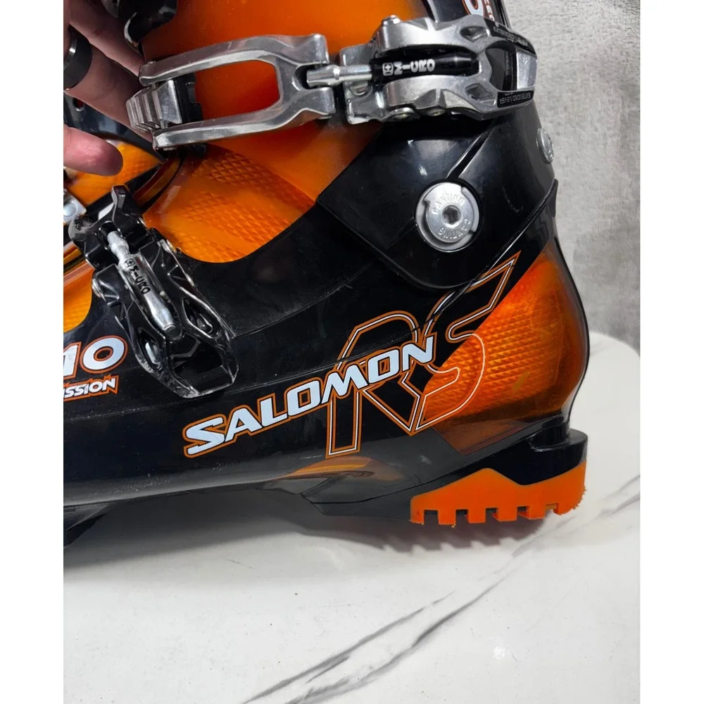 Salomon Mission RS 10 Ski Boots Mens 11.5 29.5 Black Orange Energizer 90 Flex